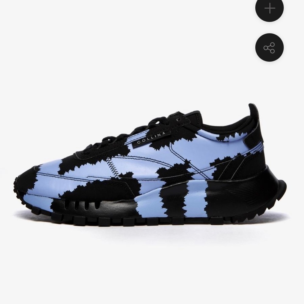 Collina Strada x Reebok CL Legacy Black Sneakers